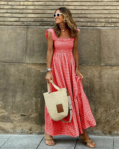 Krista | Women's Sleeveless Tiered Maxi Dress