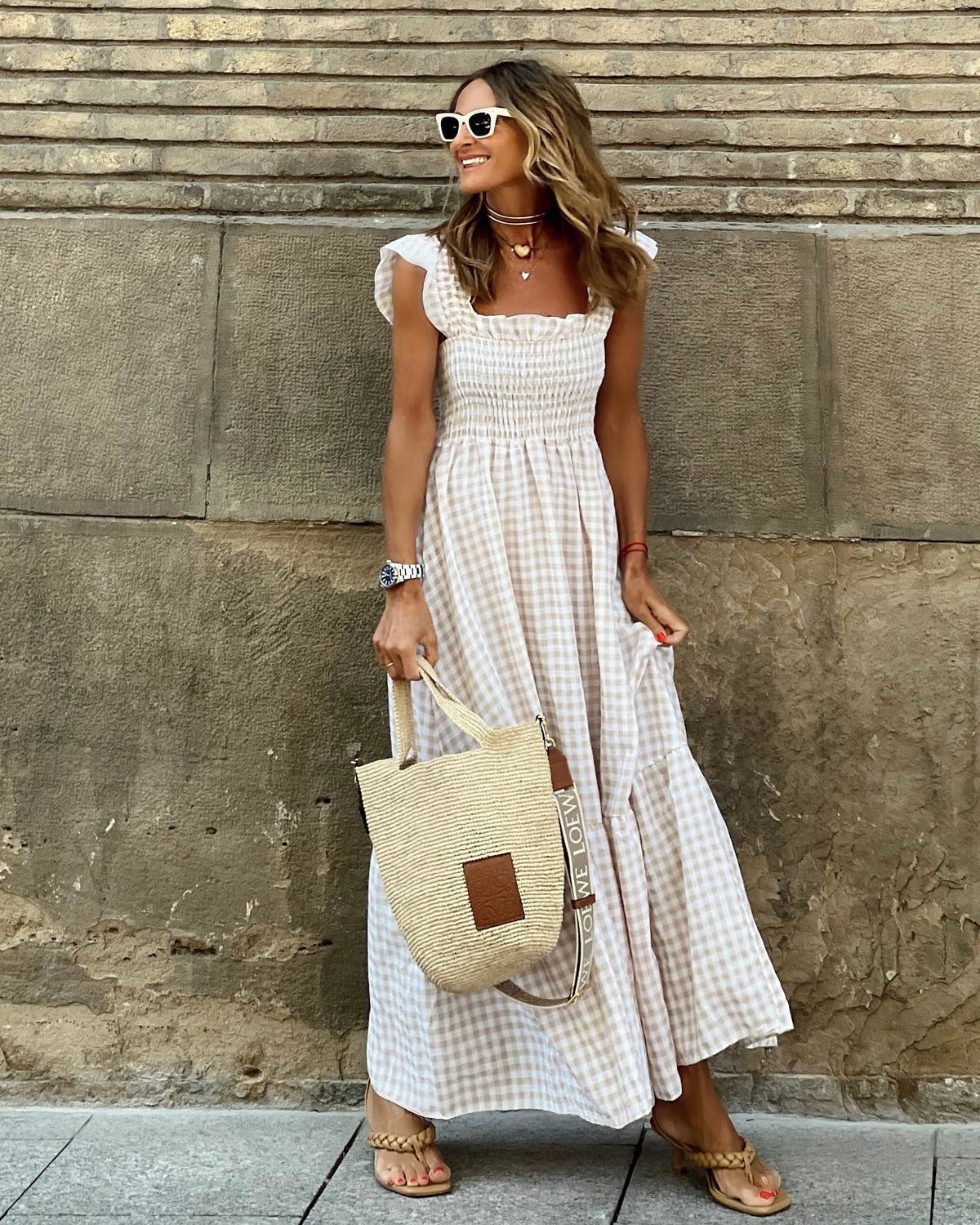 Krista | Women's Sleeveless Tiered Maxi Dress