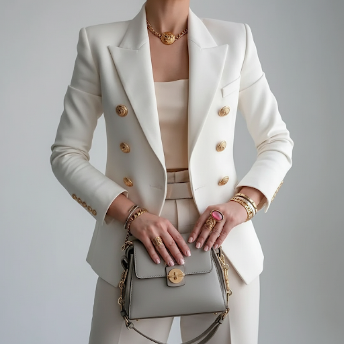 Kristen | Women's Double-Breasted Fitted Blazer