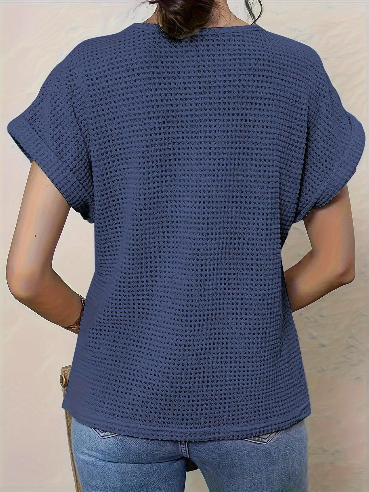 Kristin | Women's Lace Short Sleeve Casual Top