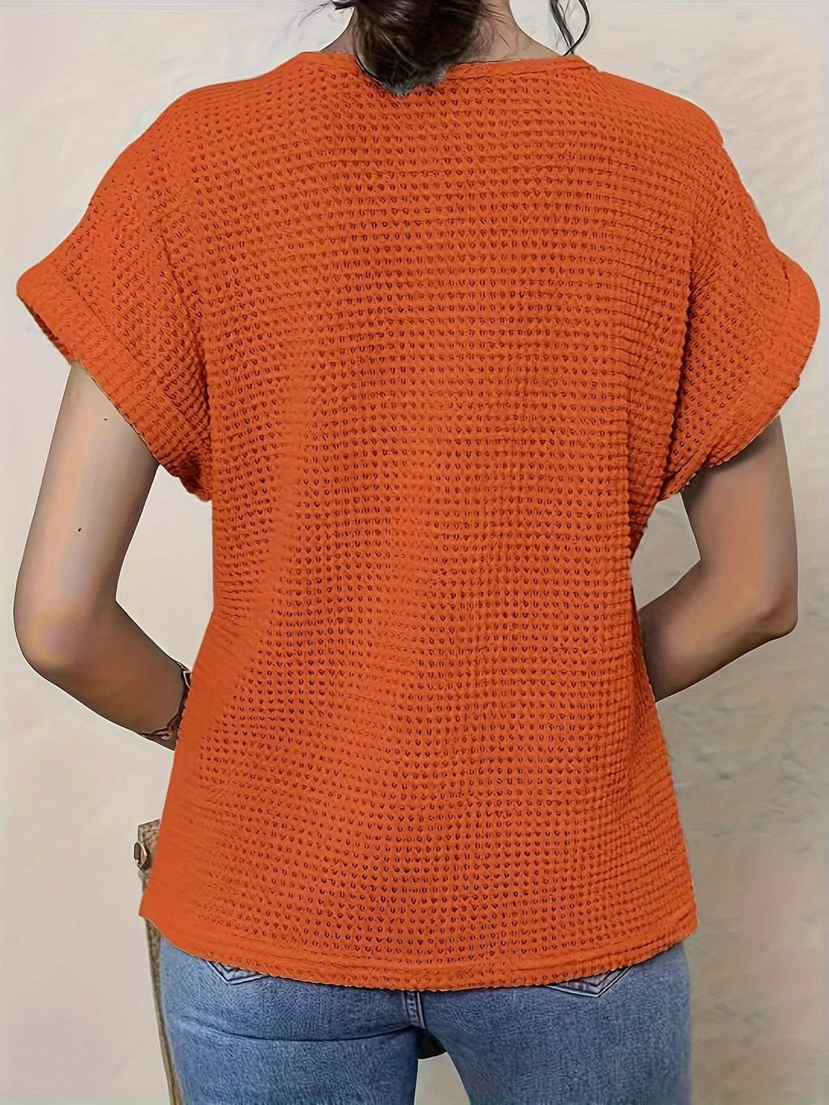 Kristin | Women's Lace Short Sleeve Casual Top