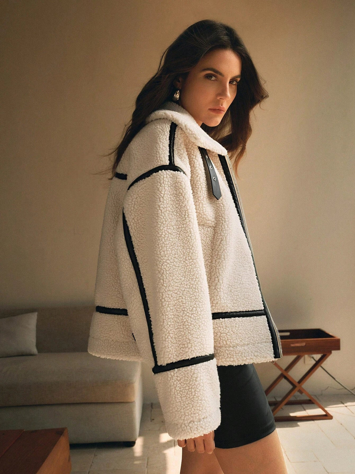 Kylie | Women's Oversized Sherpa Jacket
