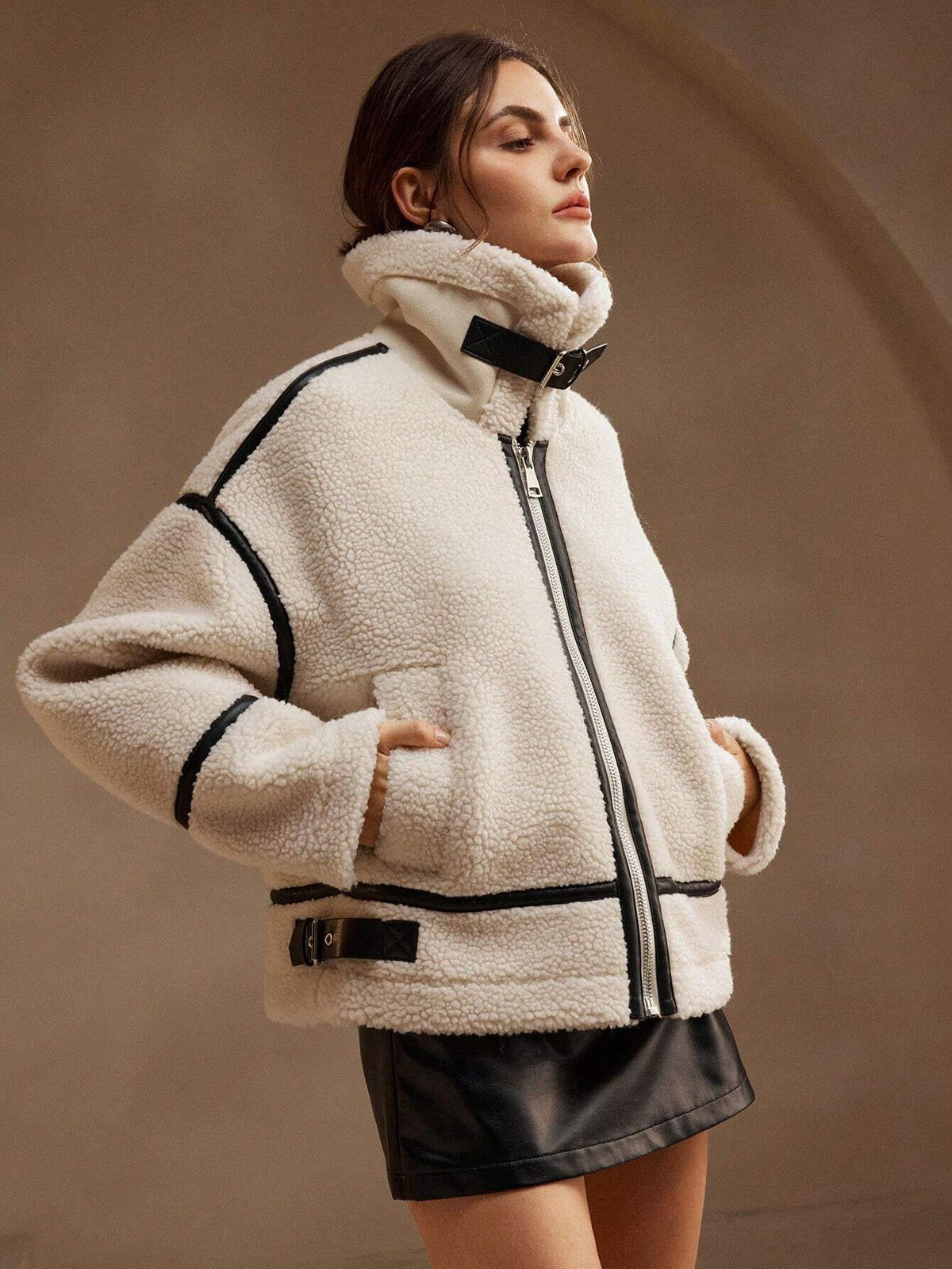 Kylie | Women's Oversized Sherpa Jacket