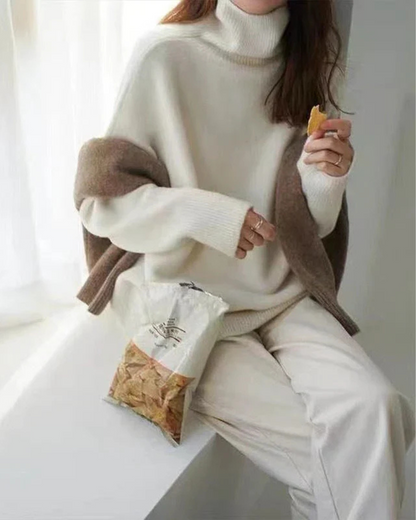 Kylie | Women's Oversized Turtleneck Sweater