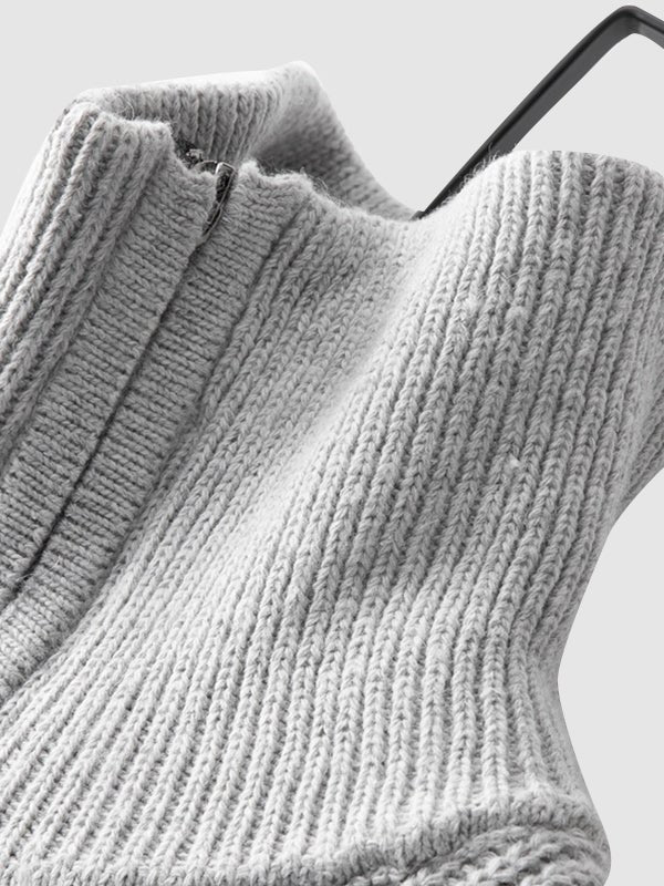 Lawrence | Men's Quarter-Zip Ribbed Knit Sweater