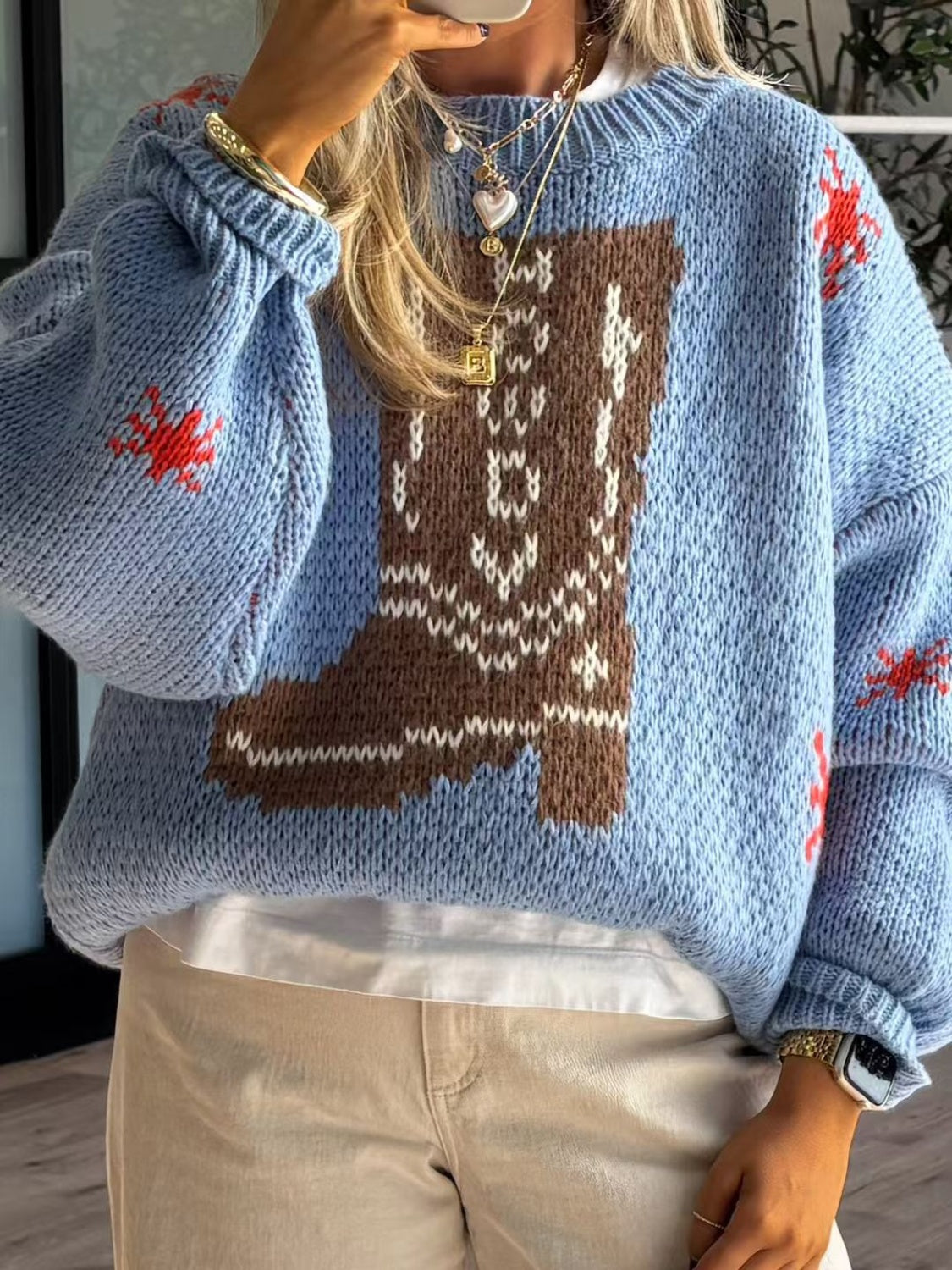Leila | Women's Oversized Graphic Sweater