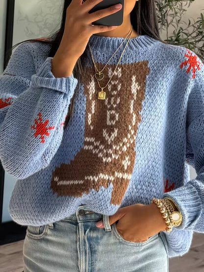 Leila | Women's Oversized Graphic Sweater