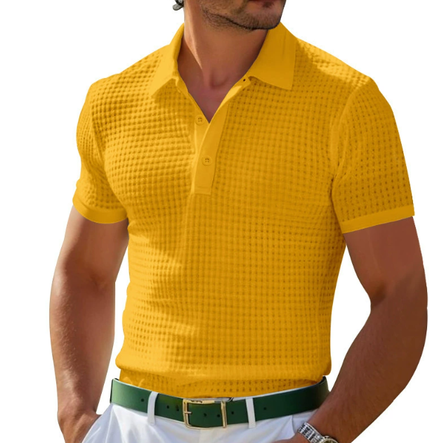 Lewis | Men's Textured Regular Fit Polo Shirt