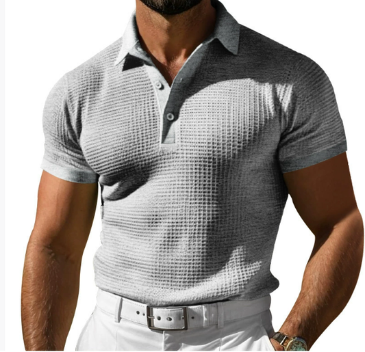 Lewis | Men's Textured Regular Fit Polo Shirt