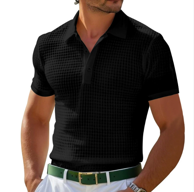 Lewis | Men's Textured Regular Fit Polo Shirt