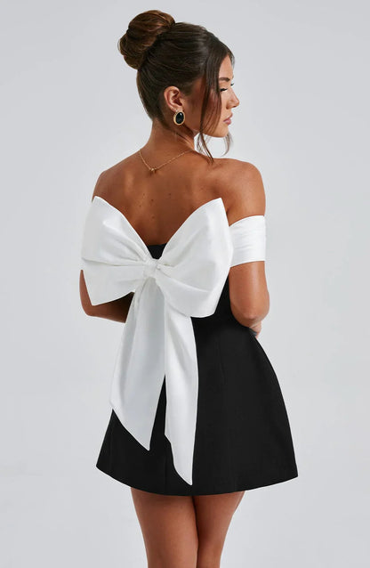 Libby | Women's Off-Shoulder A-Line Mini Dress