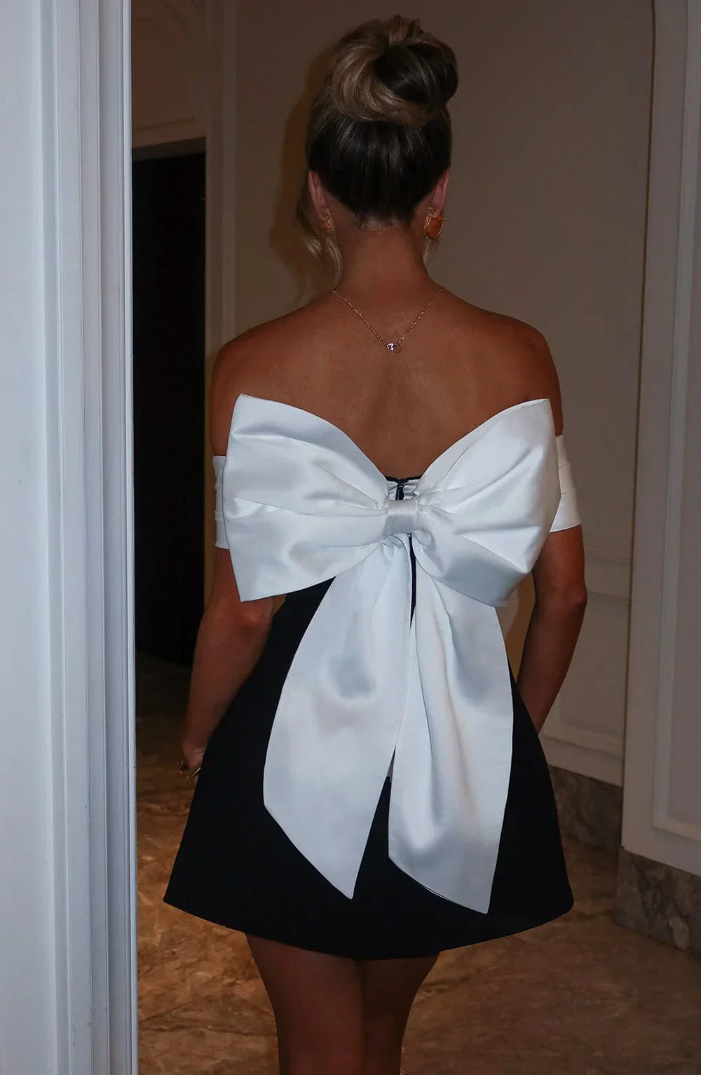 Libby | Women's Off-Shoulder A-Line Mini Dress