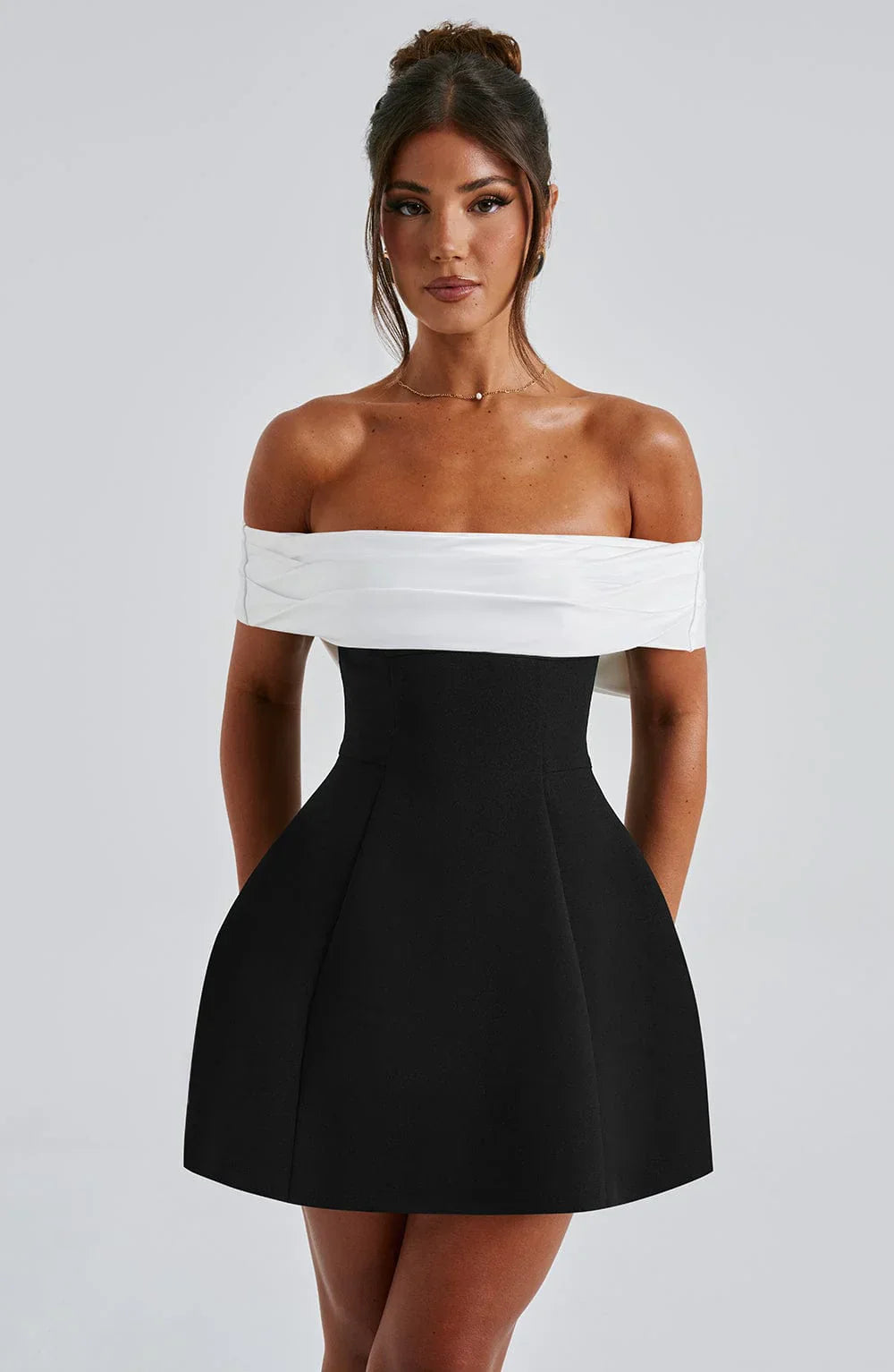 Libby | Women's Off-Shoulder A-Line Mini Dress