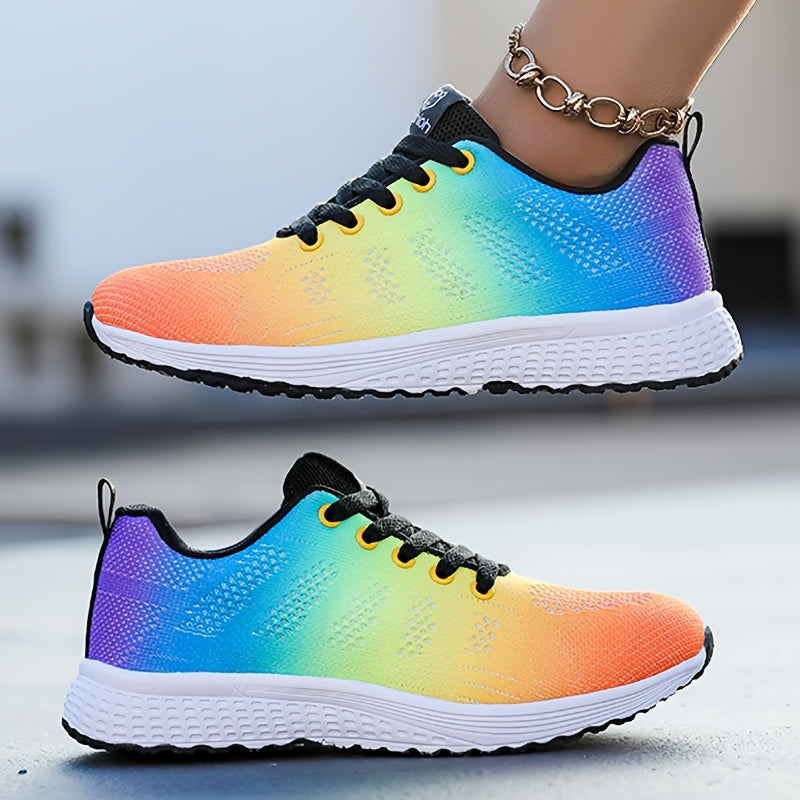 Lightweight and Breathable Mesh Sneakers with Cushioned Sole - Ideal for Spring and Summer