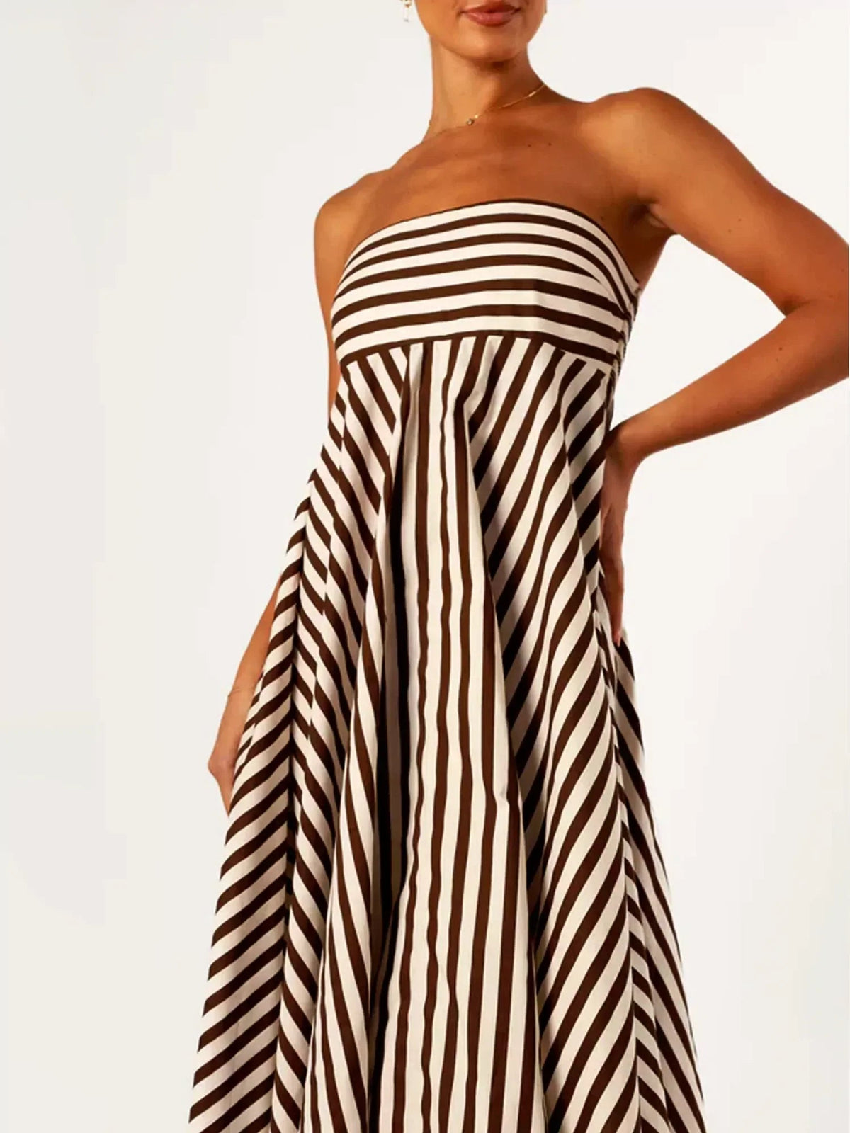 Lilly | Women's Strapless A-Line Maxi Dress