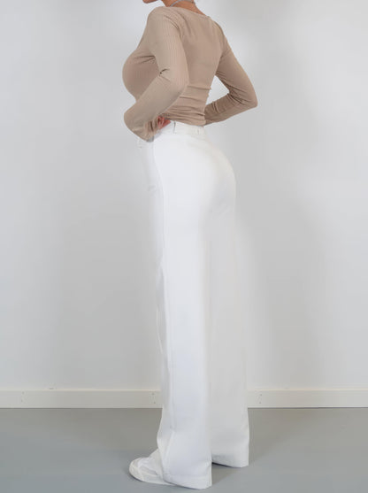 Lisa | Women's High-Waisted Wide Leg Pants