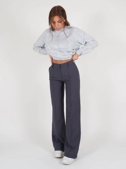 Lisa | Women's High-Waisted Wide Leg Pants