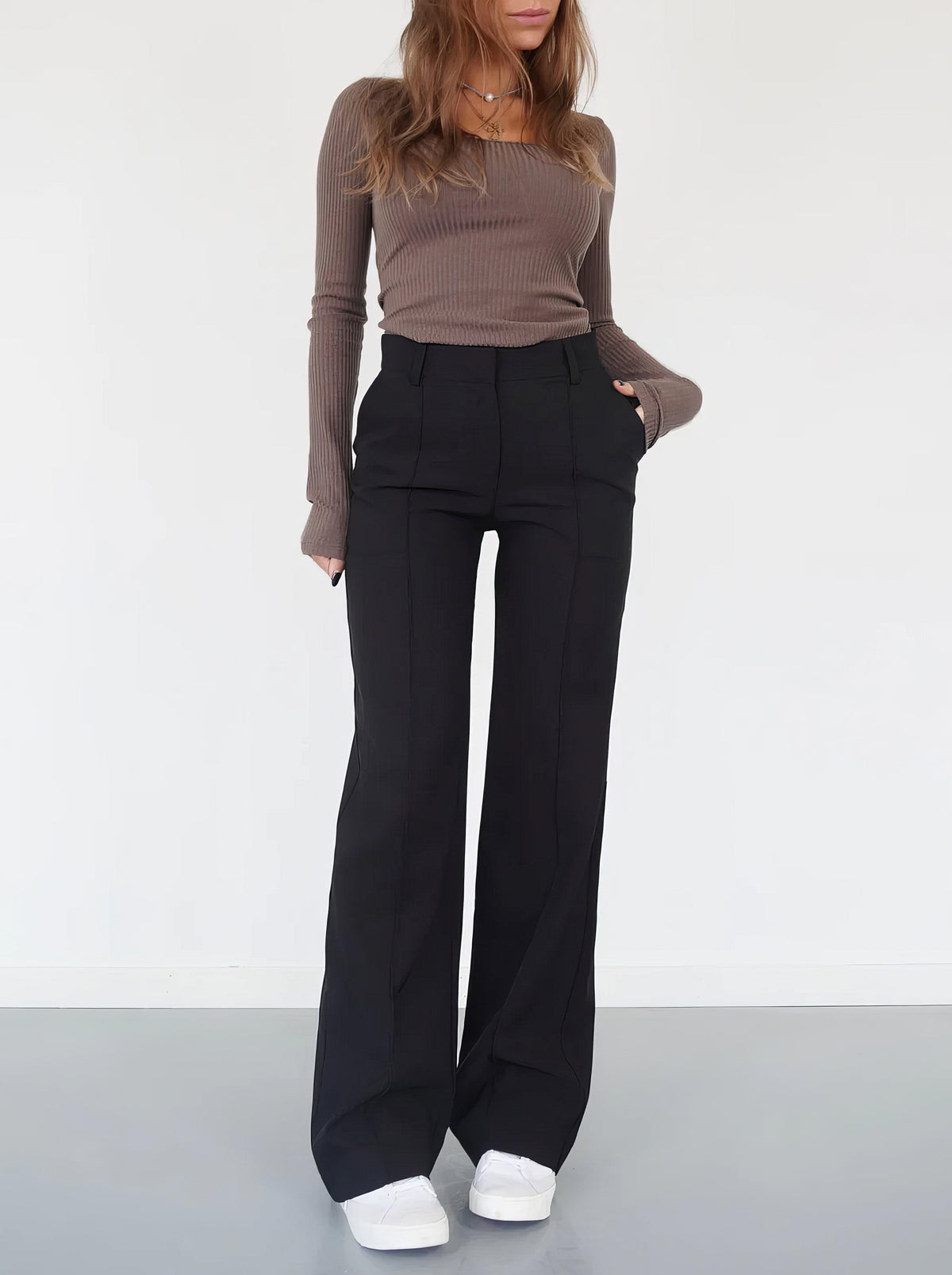 Lisa | Women's High-Waisted Wide Leg Pants
