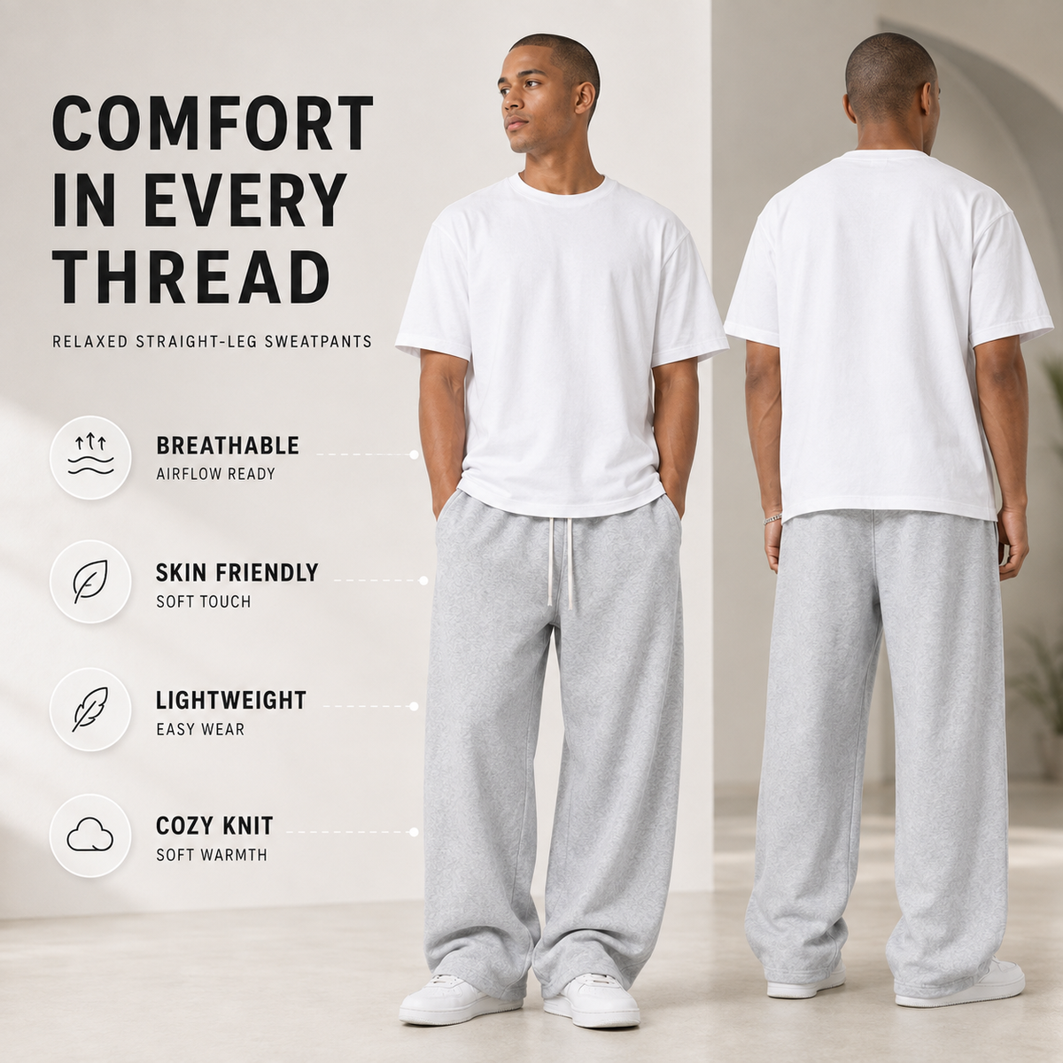 Loose-Fit Long Sweatpants