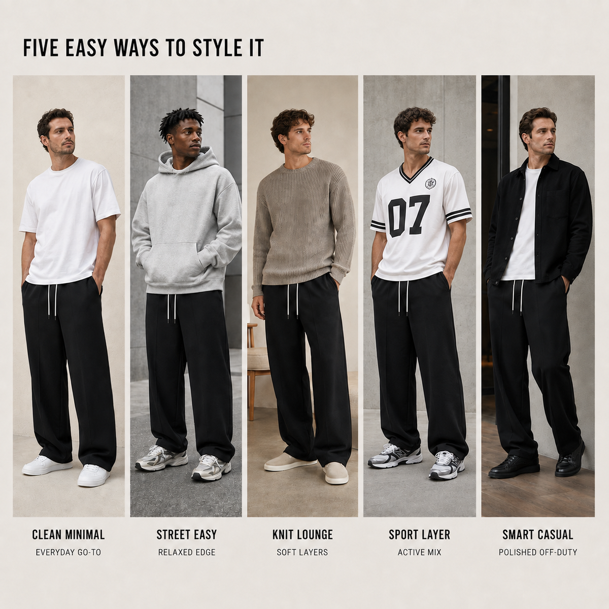 Loose-Fit Long Sweatpants