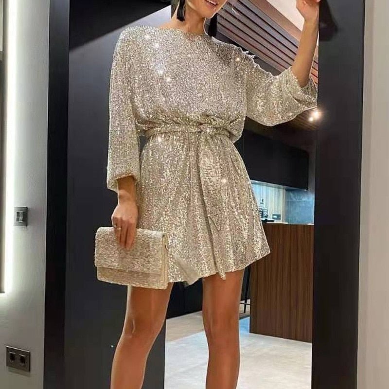 Loose Mini Party Dress