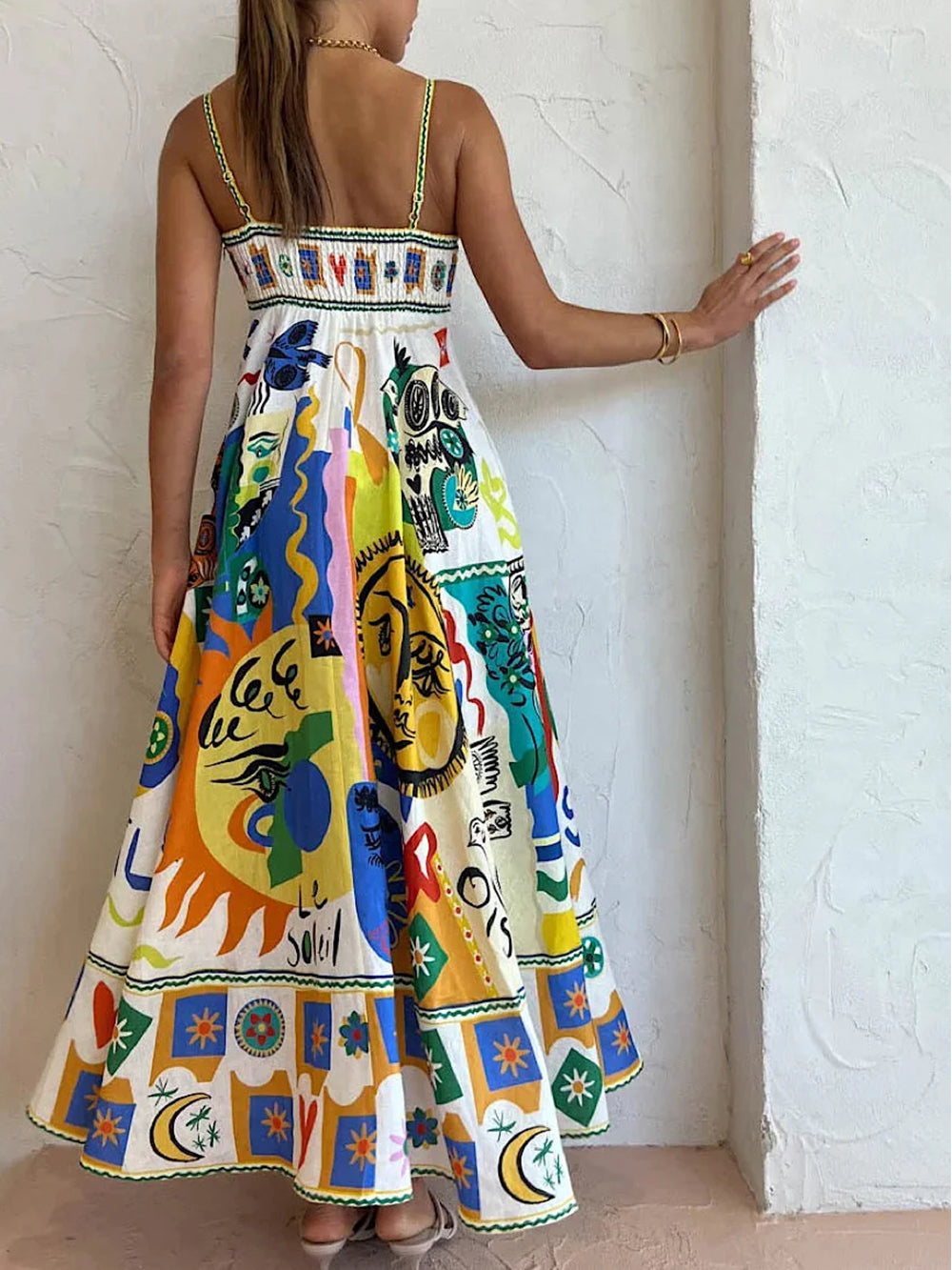 Lucille | Women's Sleeveless A-Line Maxi Dress