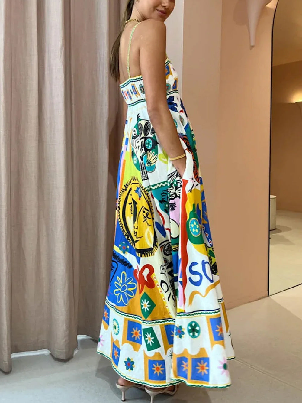 Lucille | Women's Sleeveless A-Line Maxi Dress