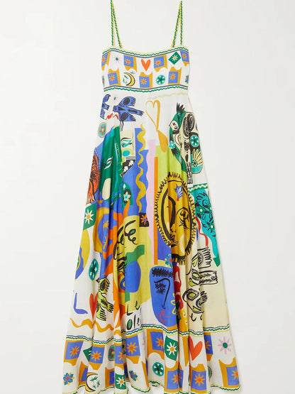 Lucille | Women's Sleeveless A-Line Maxi Dress