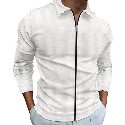 Luke | Men's Zip-Up Casual Shirt