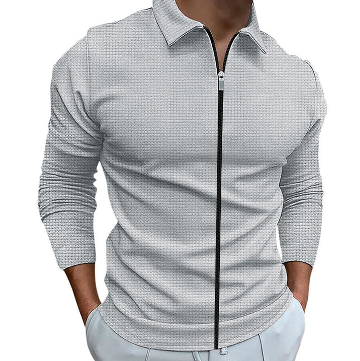 Luke | Men's Zip-Up Casual Shirt