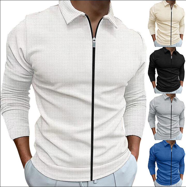 Luke | Men's Zip-Up Casual Shirt