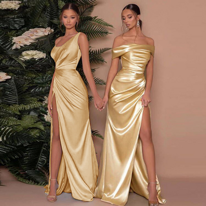 Margaret | Women's One Shoulder Maxi Dress