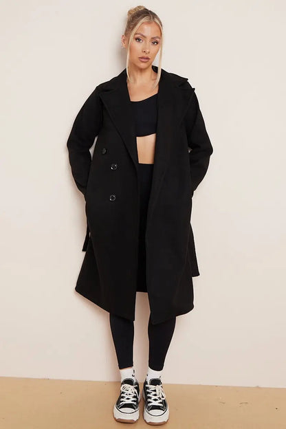 Maria | Women's Double Breasted Long Coat