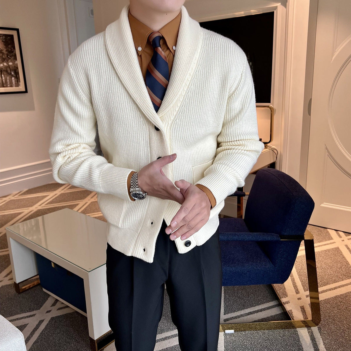 Marvin | Men's Shawl Collar Cardigan
