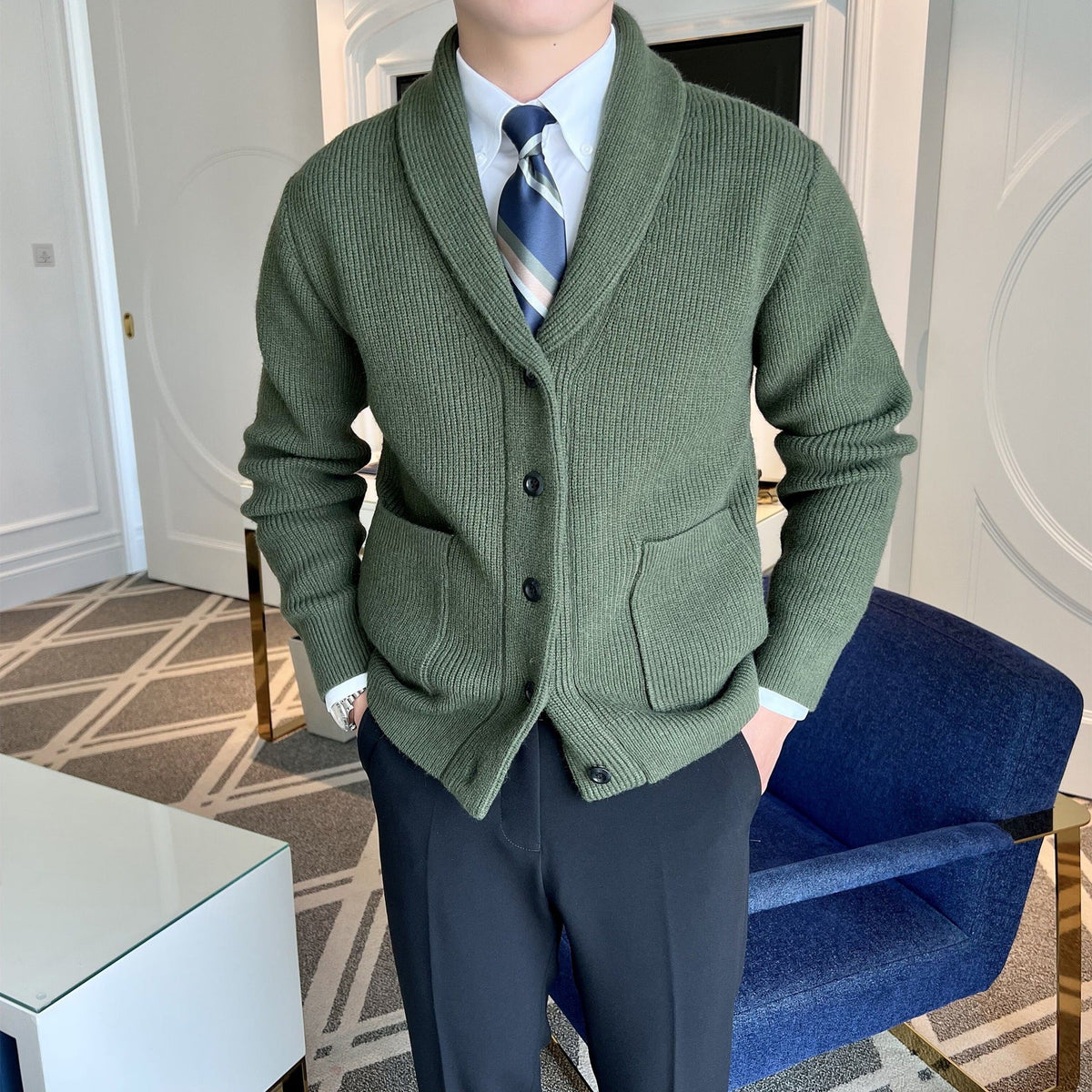 Marvin | Men's Shawl Collar Cardigan