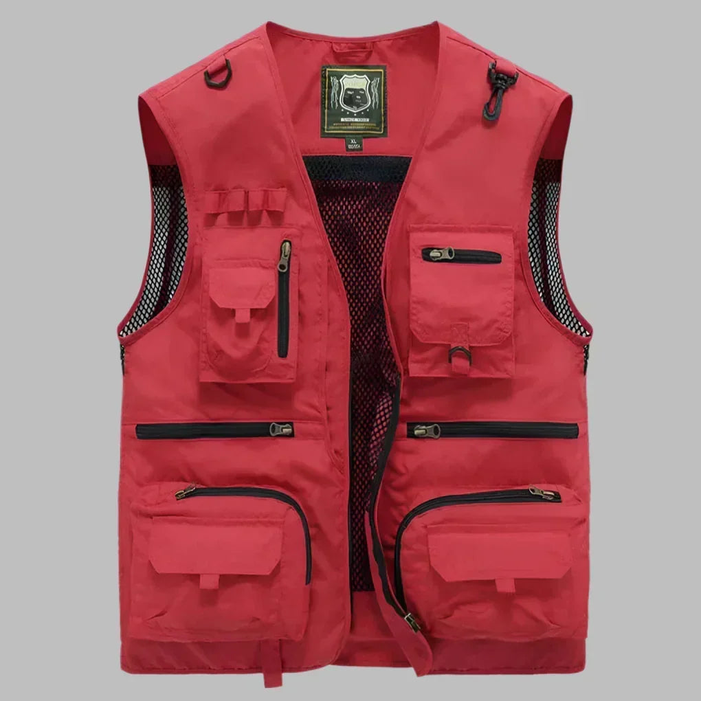 Men's Multi-Pocket Outdoor Explorer Vest - Functional & Durable