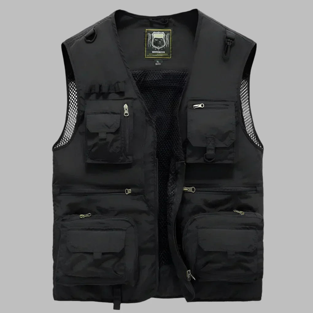 Men's Multi-Pocket Outdoor Explorer Vest - Functional & Durable