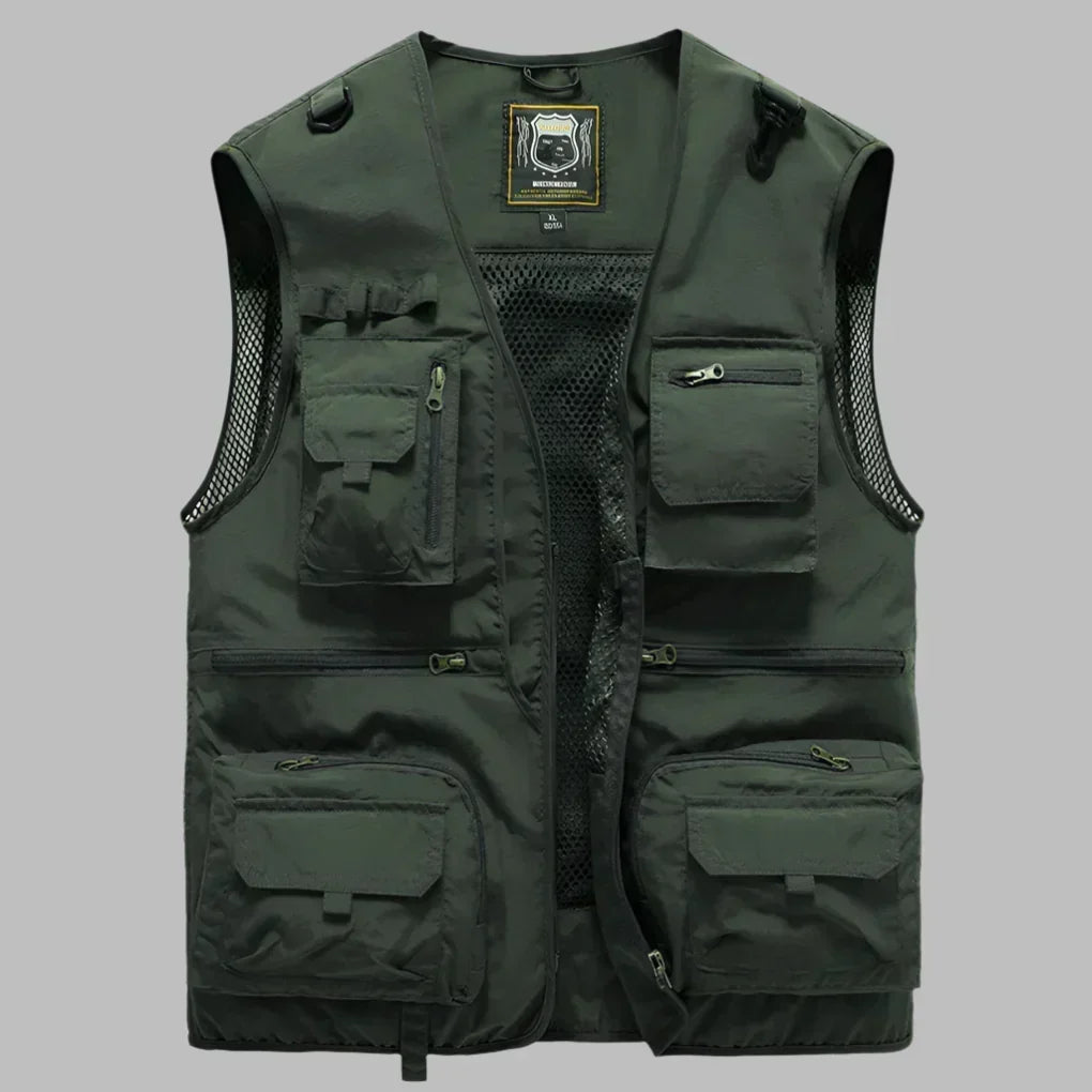 Men's Multi-Pocket Outdoor Explorer Vest - Functional & Durable