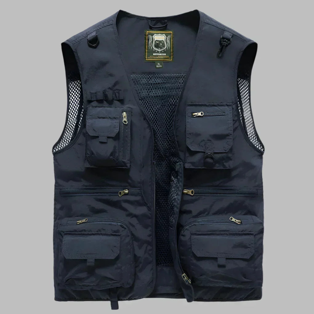 Men's Multi-Pocket Outdoor Explorer Vest - Functional & Durable