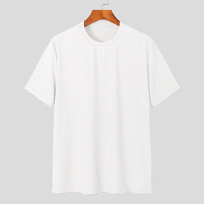 Men's Ribbed Sculpted Fit T-Shirt | Modern Tailored Style