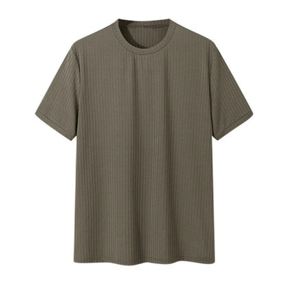 Men's Ribbed Sculpted Fit T-Shirt | Modern Tailored Style