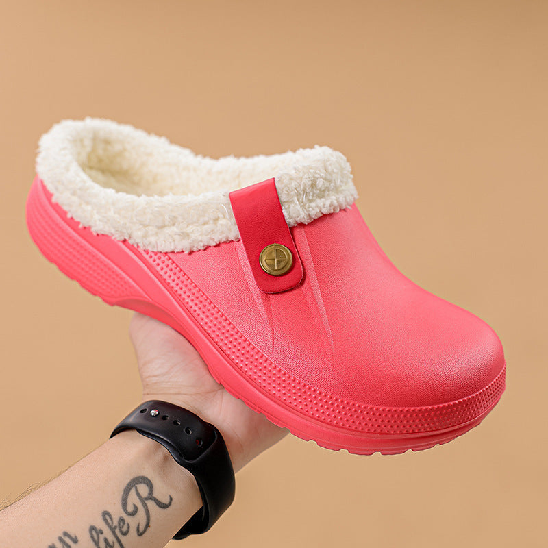 Men's Waterproof Winter Fur-Lined Clogs