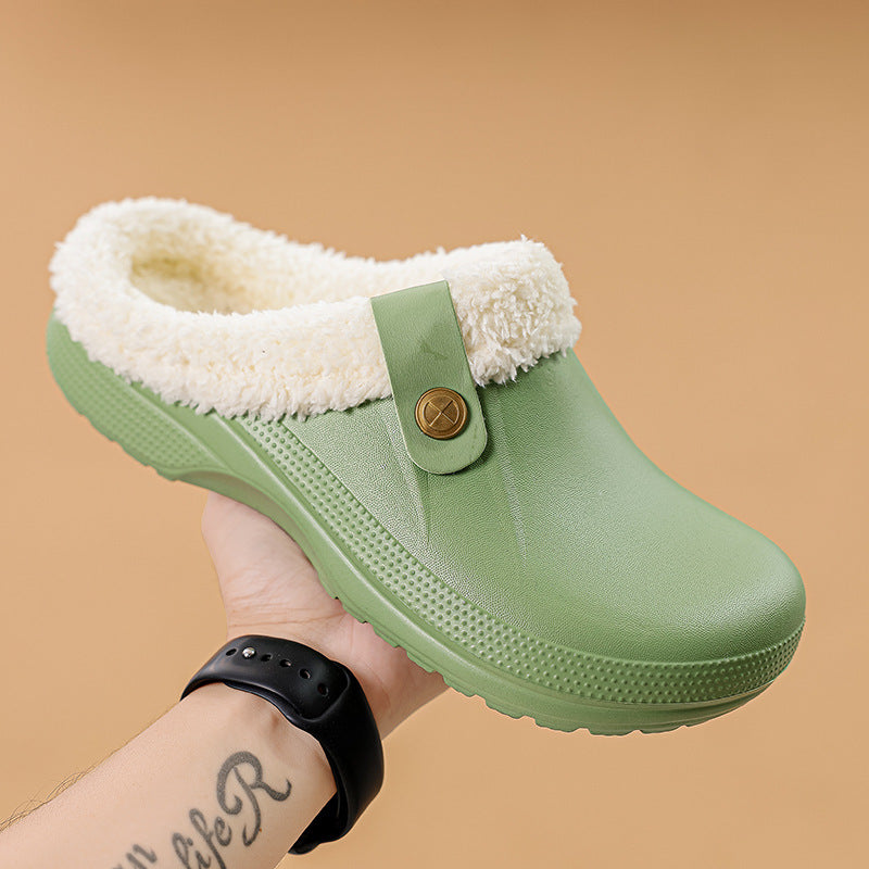 Men's Waterproof Winter Fur-Lined Clogs