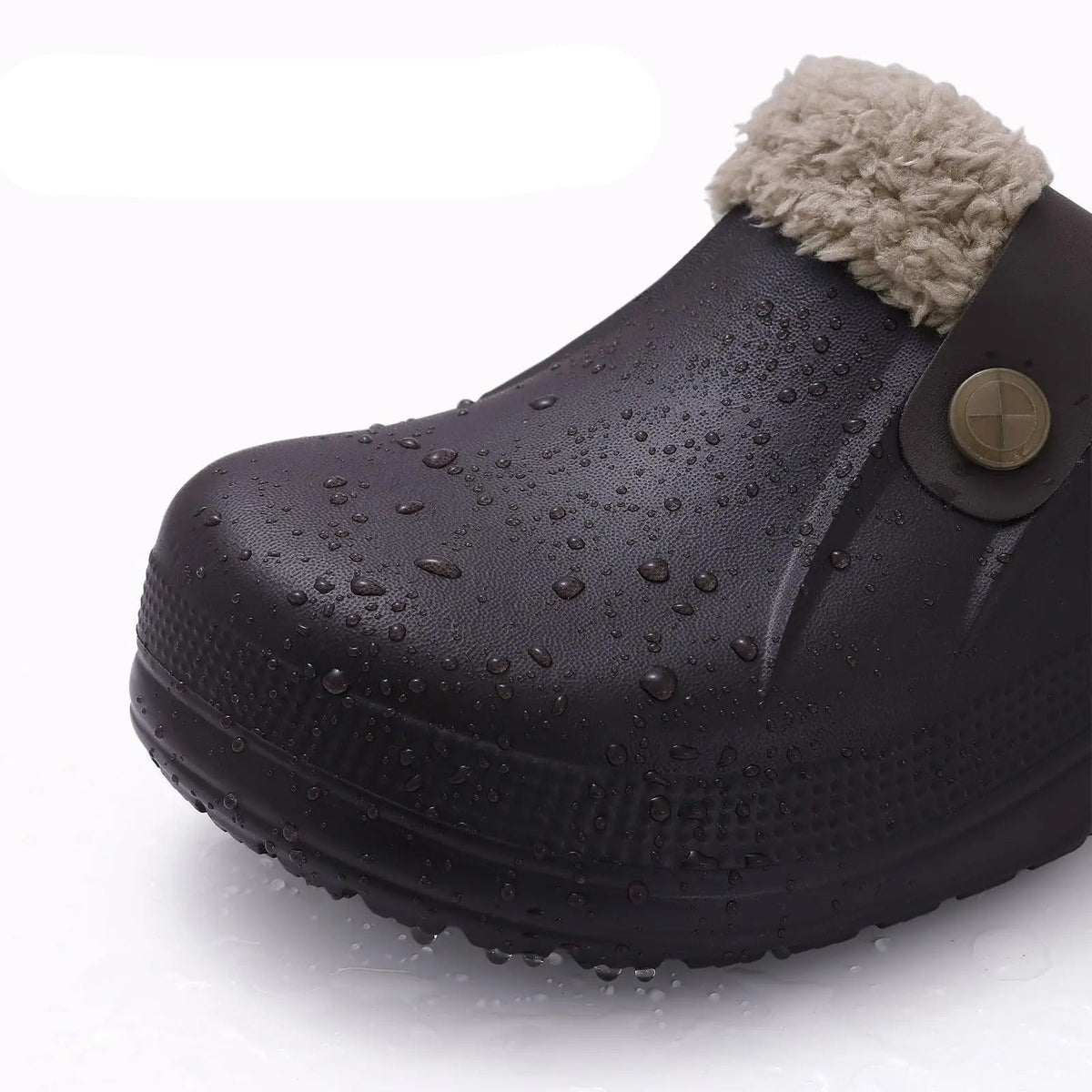 Men's Waterproof Winter Fur-Lined Clogs