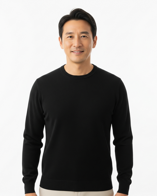 Men's Crew Neck Long Sleeve Pullover Sweater