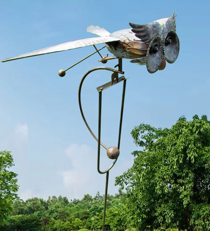 Metal Bird Wind Spinner - Decorative Garden Ornaments