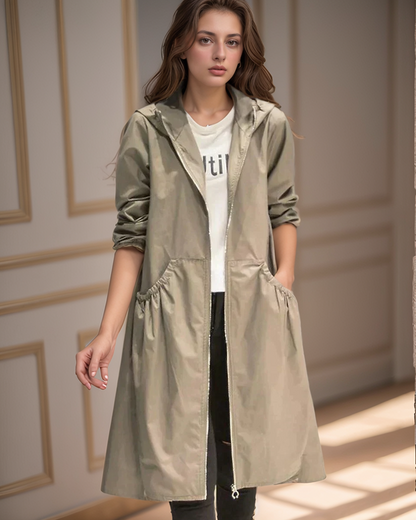 Mia | Women's Longline Hooded Jacket