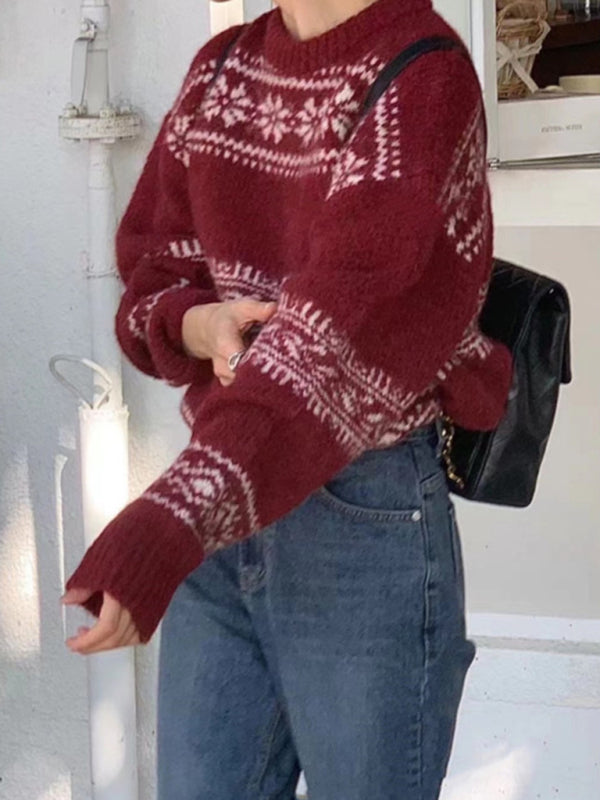 Molly | Women's Fair Isle Crewneck Sweater