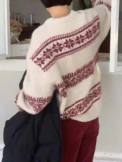 Molly | Women's Fair Isle Crewneck Sweater