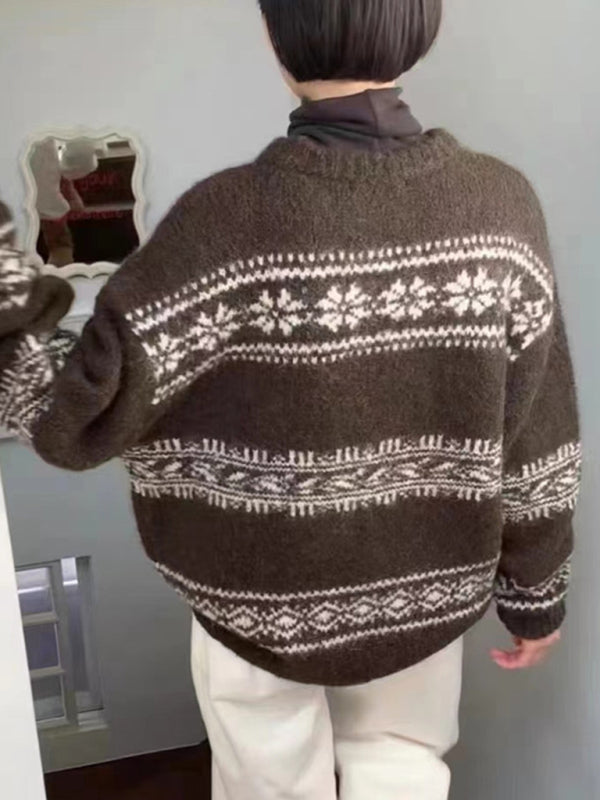 Molly | Women's Fair Isle Crewneck Sweater